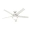 Hunter® Anslee 52 In. Ceiling Fan W/ Light (White) -Home Furnishing Store 202011 w MainProductImage Lg