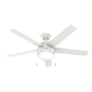 Hunter® Anslee 52 In. Ceiling Fan W/ Light (White) 3 Hunter® Anslee 52 In. Ceiling Fan W/ Light (White)