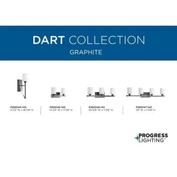 Progress Lighting P300144-143 Dart Bath Vanity Fixture 7 Progress Lighting P300144-143 Dart Bath Vanity Fixture - Image 5