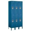 Salsbury Industries 12 Inch Wide Double Tier Metal Locker, 15 Inches Deep, Blue -Home Furnishing Store 202708 w MainProductImage Lg