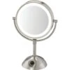 Conairâ„¢ Two-Sided Satin Nickel Led Lighted Vanity Mirror 2 Conairâ„¢ Two-Sided Satin Nickel Led Lighted Vanity Mirror -Home Furnishing Store 202830 V Lg