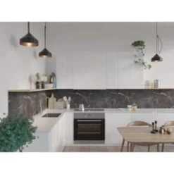 Fibo Kitchen Backsplash Kit In Black Marble, Case Of 6 -Home Furnishing Store 203733 w DetailedProductView1 Lg