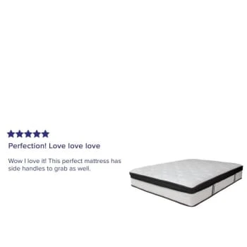 Flash Furniture 12 Inch Memory Foam And Pocket Spring Mattress Full 12 Flash Furniture 12 Inch Memory Foam And Pocket Spring Mattress Full - Image 10