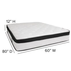 Flash Furniture 12 Inch Memory Foam And Pocket Spring Mattress Queen -Home Furnishing Store 203745 w DetailedProductView4 Lg