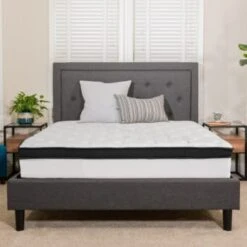 Flash Furniture 12 Inch Memory Foam And Pocket Spring Mattress Queen -Home Furnishing Store 203745 w LifestyleImage Lg