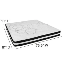 Flash Furniture 10 Inch Hybrid Mattress, King Mattress In A Box -Home Furnishing Store 203752 w DetailedProductView4 Lg