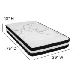 Flash Furniture 10 Inch Hybrid Mattress, Twin Mattress In A Box 18 Flash Furniture 10 Inch Hybrid Mattress, Twin Mattress In A Box -Home Furnishing Store 203754 w DetailedProductView4 Lg