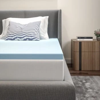 Flash Furniture 2 Inch Cool Gel Memory Foam Mattress Topper Twin 10 Flash Furniture 2 Inch Cool Gel Memory Foam Mattress Topper Twin - Image 8