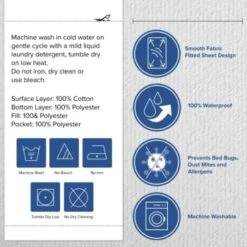 Flash Furniture Queen Hypoallergenic Waterproof Mattress Protector -Home Furnishing Store 203765 w DetailedProductView3 Lg