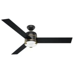 Hunter Fan Bureau 60 In. Ceiling Fan W/ Light (Black)