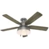 Hunter Fan Mill Valley 52 In. Low Profile Ceiling Fan W/ Light (Matte Silver) -Home Furnishing Store 204302 MainProductImage Lg