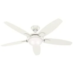 Hunter Fan Contempo Ii 54 In. Ceiling Fan W/ Light (White)