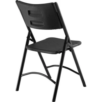 National Public Seating® 600 Series Heavy Duty Folding Chair Black Case Of 4 8 National Public Seating® 600 Series Heavy Duty Folding Chair Black Case Of 4 - Image 6