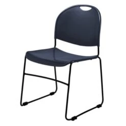 National Public Seating® Multi-Purpose Ultra Compact Stack Chair Navy Blue