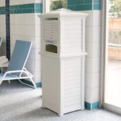 Mayne Lakeland 66 Inch Tall White Towel Storage Unit -Home Furnishing Store 207622 v DetailedProductView4 Lg