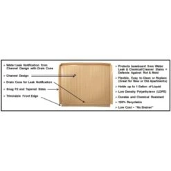 Cabinet Savers 42 X 24 In. Sink Liner Mat (Beige) (12-Case) -Home Furnishing Store 210348 w DetailedProductView1 Lg