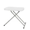 Flash Furniture 26 In. Adjustable Folding Table (White)