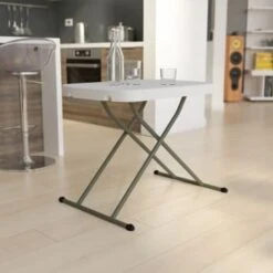 Flash Furniture 26 In. Adjustable Folding Table (White) -Home Furnishing Store 210360 w DetailedProductView5 Lg