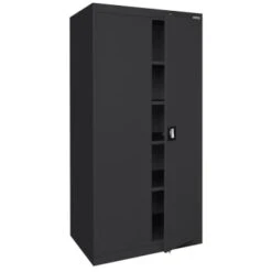 Sandusky Garage Cabinet In Black, 36 In. W X 72 In. H X 18 In. D