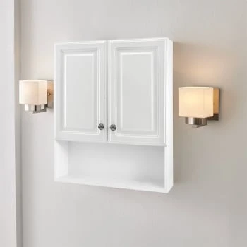 GENERIC 23-1/8 W X 27-7/8 Inch H Framed Surface-Mount Bathroom White Medicine Cabinet 6 GENERIC 23-1/8 W X 27-7/8 Inch H Framed Surface-Mount Bathroom White Medicine Cabinet - Image 4