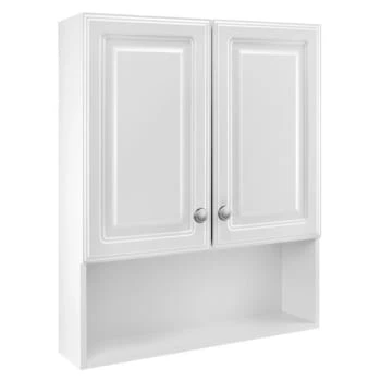 GENERIC 23-1/8 W X 27-7/8 Inch H Framed Surface-Mount Bathroom White Medicine Cabinet 3 GENERIC 23-1/8 W X 27-7/8 Inch H Framed Surface-Mount Bathroom White Medicine Cabinet