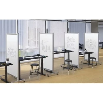 Luxor Mobile Magnetic Whiteboard Room Divider 6 Luxor Mobile Magnetic Whiteboard Room Divider - Image 4