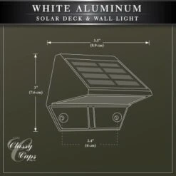Classy Caps™ White Aluminum Deck And Wall Light 12 Classy Caps™ White Aluminum Deck And Wall Light -Home Furnishing Store 213645 DetailedProductView2 Lg