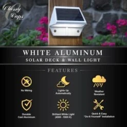 Classy Caps™ White Aluminum Deck And Wall Light 14 Classy Caps™ White Aluminum Deck And Wall Light -Home Furnishing Store 213645 DetailedProductView4 Lg