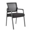 Boss Office Products Mesh 4-Legged Guest Chair, Black