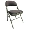 Realspace Gray Upholstered Padded Folding Chair -Home Furnishing Store 217130 WebOnly Lg