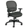 Basyx By Hon Vl712 Black Mid-Back Mesh Task Chair