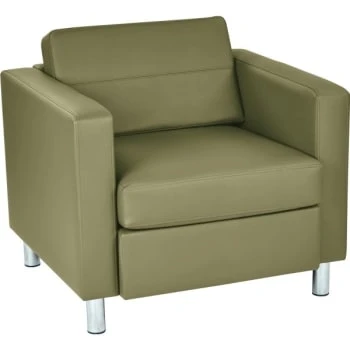 Worksmart Pacific Arm Chair In Sage With Chrome Finish Legs 3 Worksmart Pacific Arm Chair In Sage With Chrome Finish Legs