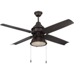 GENERIC 52 In. 4-Blade Ceiling Fan W/ Light (Brown)