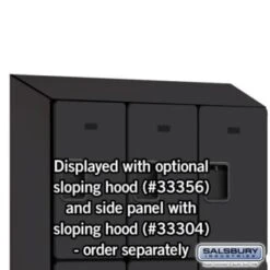 Salsbury Industries® Black 12 Inch Wide Designer Wood Locker 6 Feet X 18 Inches 19 Salsbury Industries® Black 12 Inch Wide Designer Wood Locker 6 Feet X 18 Inches -Home Furnishing Store 227020 w DetailedProductView7 Lg