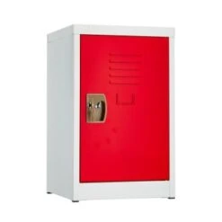 Adir Office 24 In. X 15 In. Steel Single Tier Key Lock Locker Red