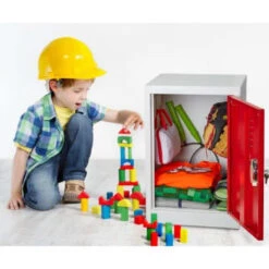 Adir Office 24 In. X 15 In. Steel Single Tier Key Lock Locker Red -Home Furnishing Store 227156 RightView Lg