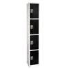 Adir Office 72 In. X 12 In. 4-Compartment Steel Key Lock Locker Black -Home Furnishing Store 227161 MainProductImage Lg