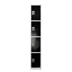 Adir Office 72 In. X 12 In. 4-Compartment Steel Key Lock Locker Black 9 Adir Office 72 In. X 12 In. 4-Compartment Steel Key Lock Locker Black -Home Furnishing Store 227161 RightView Lg