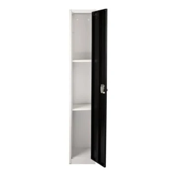 Adir Office 72 In. X 12 In. Single Tier Steel Locker Black 6 Adir Office 72 In. X 12 In. Single Tier Steel Locker Black - Image 4