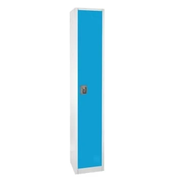 Adir Office 72 In. X 12 In. Single Tier Steel Locker Blue 4 Adir Office 72 In. X 12 In. Single Tier Steel Locker Blue - Image 2