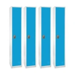 Adir Office 72 In. X 12 In. Single Tier Steel Locker Blue