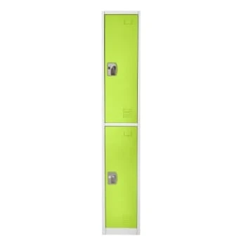 Adir Office 72 In. X 12 In. 2-Compartment Steel Locker Grn 5 Adir Office 72 In. X 12 In. 2-Compartment Steel Locker Grn - Image 3