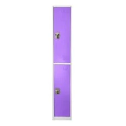 Adir Office 72 In. X 12 In. 2-Compartment Steel Locker Purple -Home Furnishing Store 227175 BackView Lg