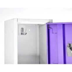 Adir Office 72 In. X 12 In. 2-Compartment Steel Locker Purple -Home Furnishing Store 227175 TopView Lg