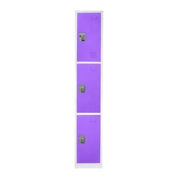 Adir Office 72 In. X 12 In. 3-Compartment Steel Locker Ppl 8 Adir Office 72 In. X 12 In. 3-Compartment Steel Locker Ppl - Image 6