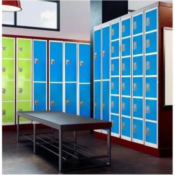 Adir Office 72 In. X 12 In. 6-Compartment Steel Locker Blu 12 Adir Office 72 In. X 12 In. 6-Compartment Steel Locker Blu - Image 10