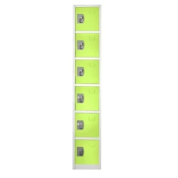 Adir Office 72 In. X 12 In. 6-Compartment Steel Locker Green 7 Adir Office 72 In. X 12 In. 6-Compartment Steel Locker Green - Image 5