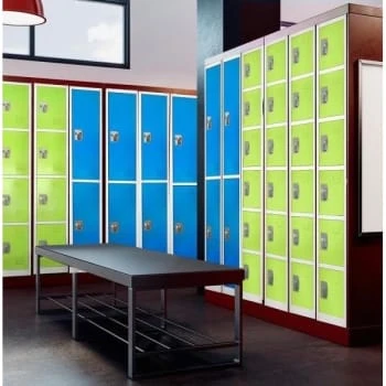 Adir Office 72 In. X 12 In. 6-Compartment Steel Locker Green 12 Adir Office 72 In. X 12 In. 6-Compartment Steel Locker Green - Image 10