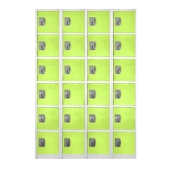 Adir Office 72 In. X 12 In. 6-Compartment Steel Locker Green 3 Adir Office 72 In. X 12 In. 6-Compartment Steel Locker Green