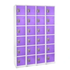 Adir Office 72 In. X 12 In. 6-Compartment Steel Locker Purple
